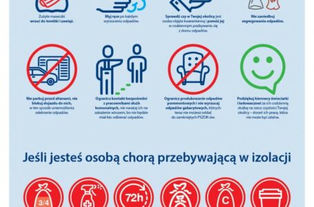 ODBIÓR ODPADÓW W CZASIE PANDEMII – WAŻNE WSKAZÓWKI DLA MIESZKAŃCÓW