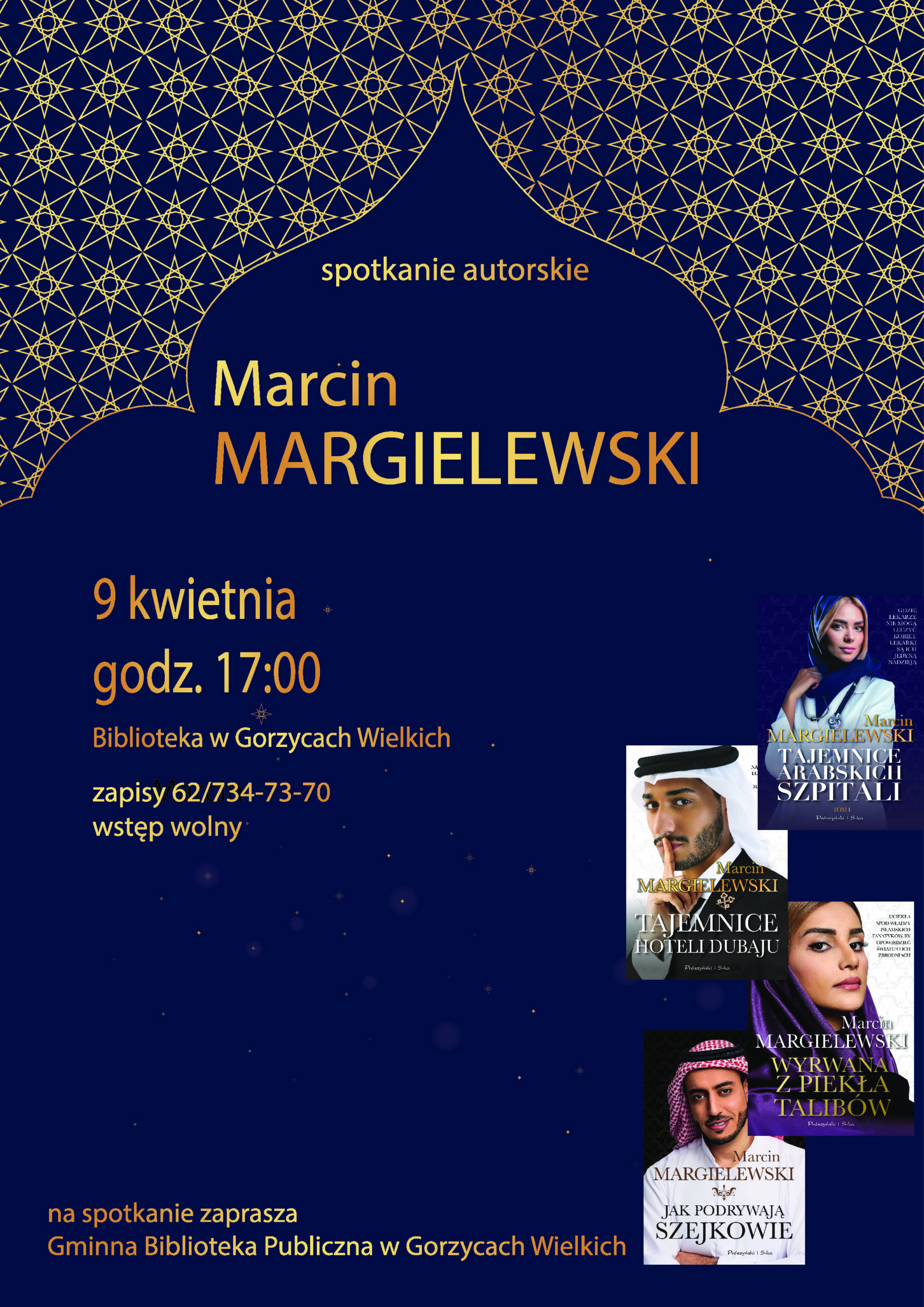 Marcin Margielewski w gorzyckiej książnicy